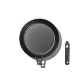 Outdoor 12-inch Carbon Steel Pan with Removable Handle P1