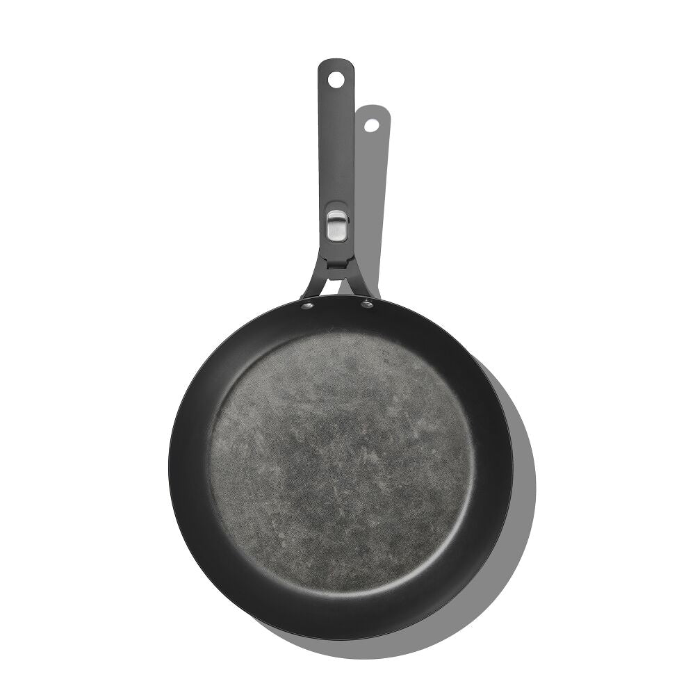 Outdoor 12-inch Carbon Steel Pan with Removable Handle P1