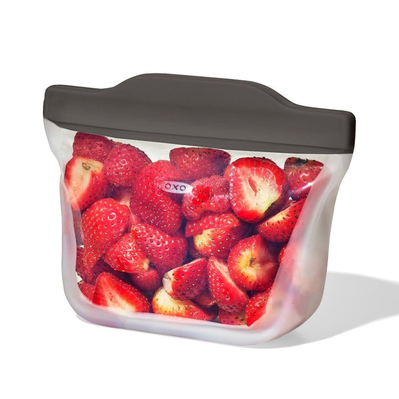 Outdoor Silicone Reusable Stand Up Snack Bag (12 oz) R3