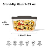 Outdoor Silicone Reusable Stand Up Bag Quart (32 oz) B1