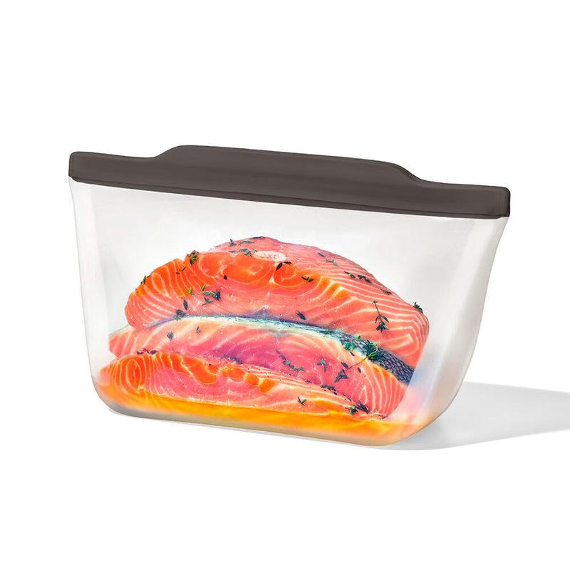 Outdoor Silicone Reusable Stand Up Bag Half Gallon (64 oz) Q7