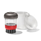 Outdoor Soap Dispensing Dish Brush with Storage Case O1