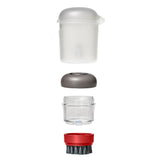 Outdoor Soap Dispensing Dish Brush with Storage Case O1