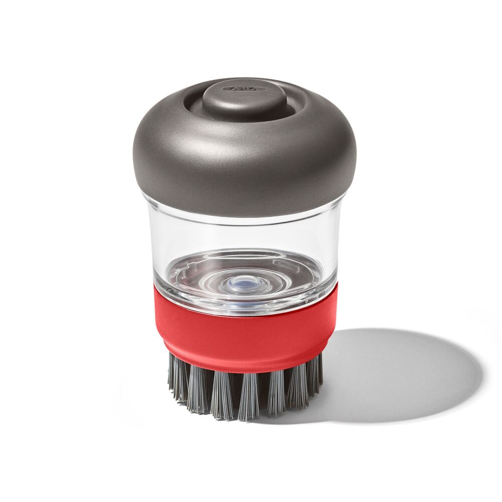 Outdoor Soap Dispensing Dish Brush with Storage Case O1
