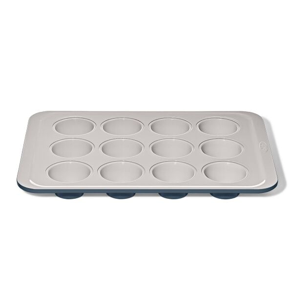 Non-Stick Pro Ceramic Coated Metal Bakeware 12 Cup Muffin Pan F3