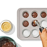 Non-Stick Pro Ceramic Coated Metal Bakeware 12 Cup Muffin Pan F3