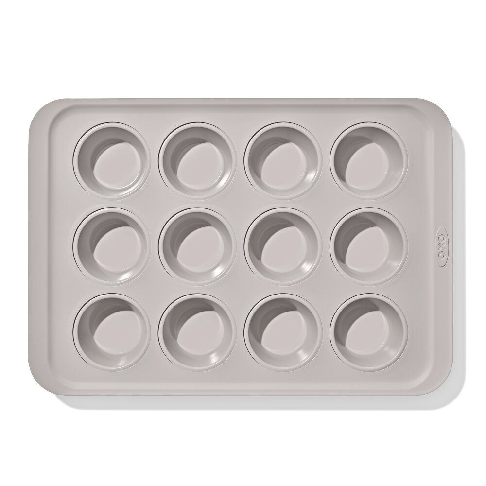 Non-Stick Pro Ceramic Coated Metal Bakeware 12 Cup Muffin Pan F3