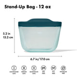Silicone Reusable Bag - Stand-Up Snack (12 oz) – Lagoon C7