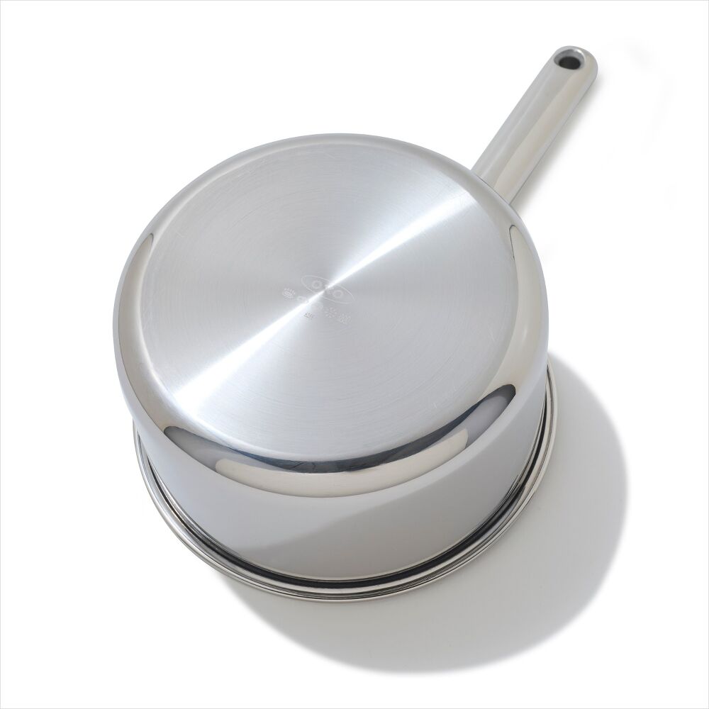 Trident Hybrid Non-Stick Stainless Steel 2.5 Qt Saucepan with Lid V2