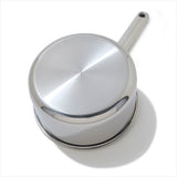 Trident Hybrid Non-Stick Stainless Steel 2.5 Qt Saucepan with Lid I7