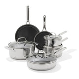 Trident Hybrid Non-Stick Stainless Steel 10-Piece Set V6