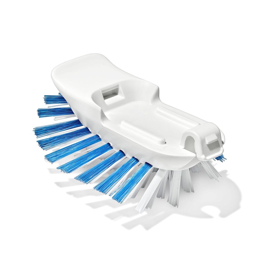 Nylon Bristle Dish Brush with Refills X8