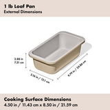 Non-Stick Pro Ceramic Coated Metal Bakeware 1 lb Loaf Pan C3