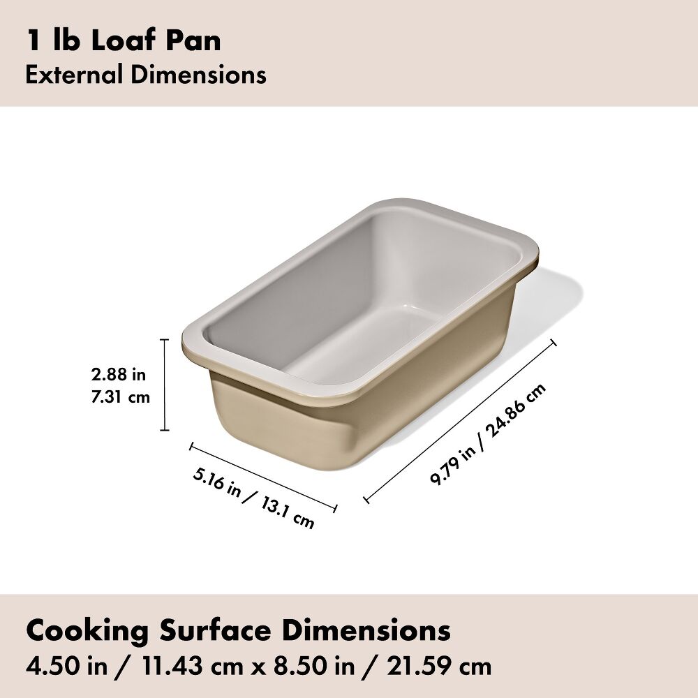 Non-Stick Pro Ceramic Coated Metal Bakeware 1 lb Loaf Pan C3