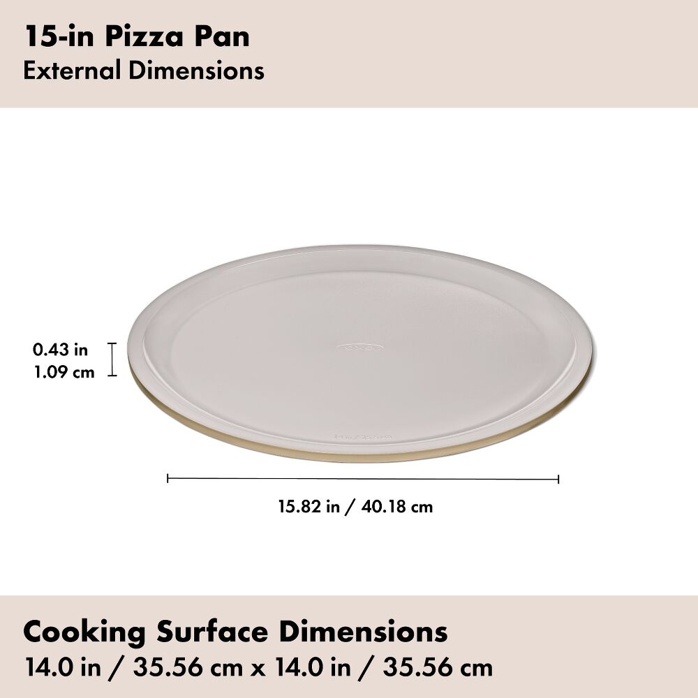 Non-Stick Pro Ceramic Coated Metal Bakeware 15” Pizza Pan I5