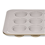 Non-Stick Pro Ceramic Coated Metal Bakeware 12 Cup Muffin Pan F3