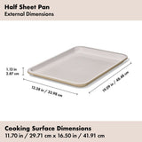 Non-Stick Pro Ceramic Coated Metal Bakeware Half Sheet Pan G4