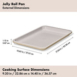 Non-Stick Pro Ceramic Coated Metal Bakeware Jelly Roll Pan I7