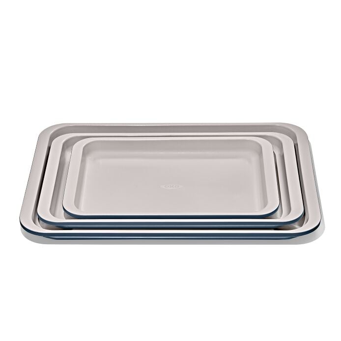 Non-Stick Pro Ceramic Coated Metal Bakeware 3 Pc Set S7