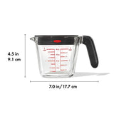 2 Cup Glass Measuring Cup with Lid A1