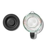 2 Cup Glass Measuring Cup with Lid V8