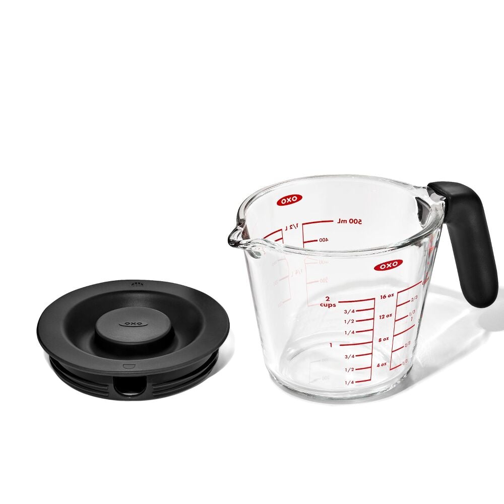 2 Cup Glass Measuring Cup with Lid A1