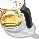 2 Cup Glass Measuring Cup with Lid V8