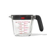 2 Cup Glass Measuring Cup with Lid V8