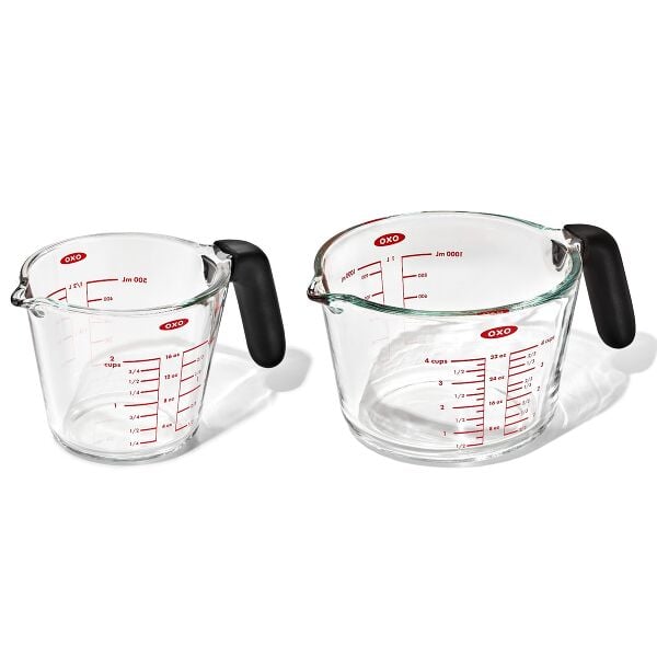 2-Cup and 4-Cup Glass Measuring Cup Set D0