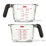2-Cup and 4-Cup Glass Measuring Cup Set D0
