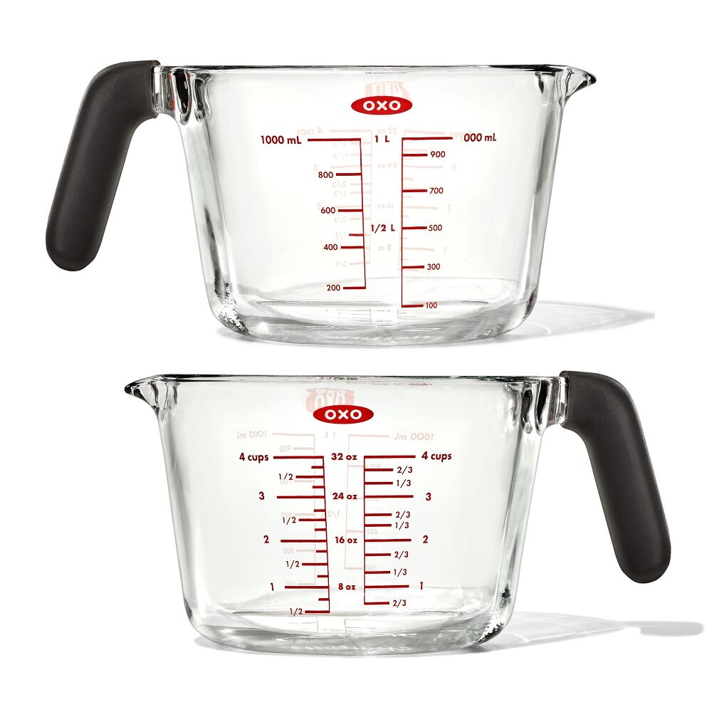 2-Cup and 4-Cup Glass Measuring Cup Set D0