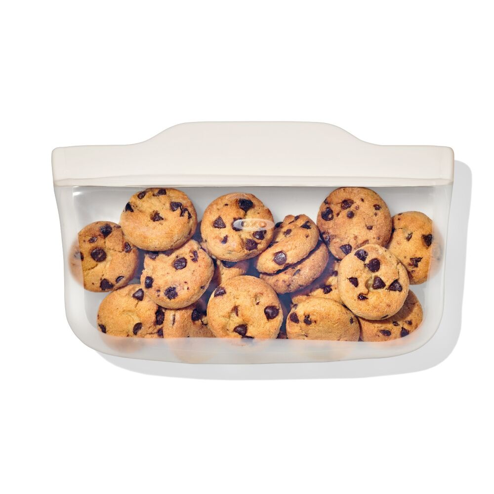 Silicone Reusable Bag - Snack Bag (12 oz) - Oat Y5