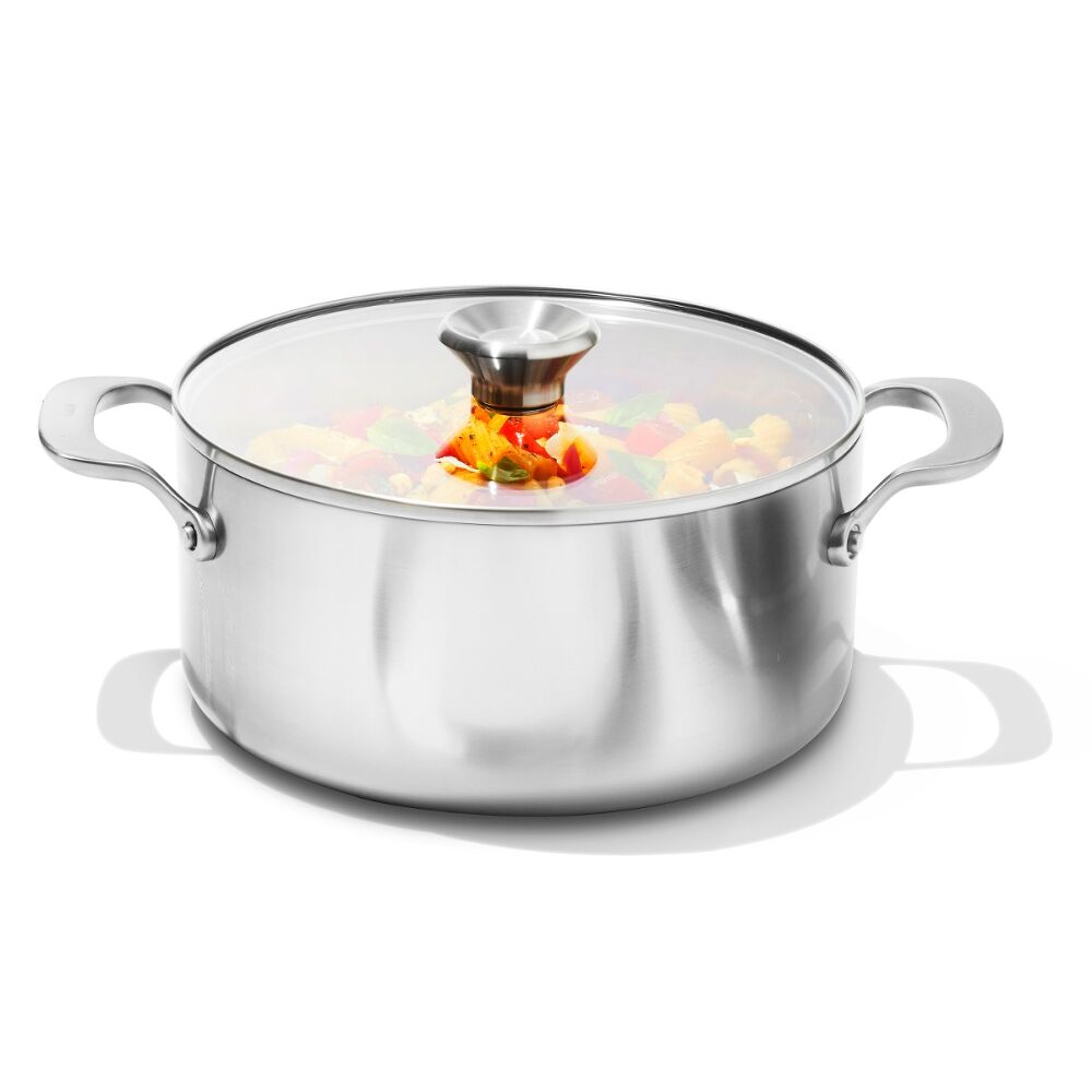 Stainless Steel Mira Series 5.2qt Casserole And Lid T3