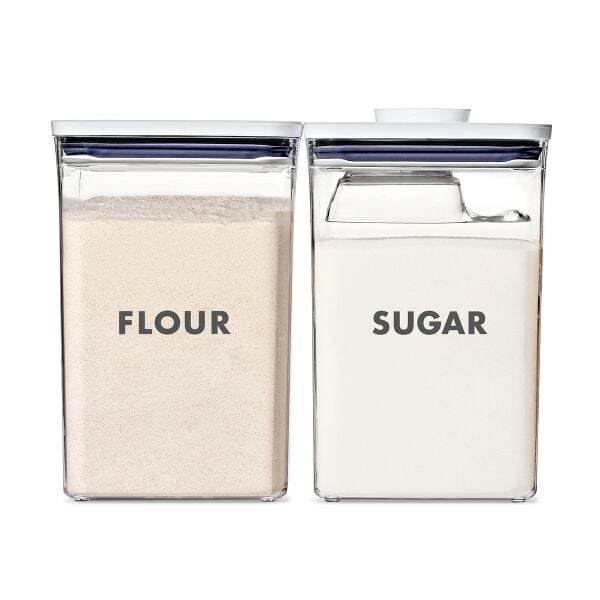 2-Piece Prelabeled POP Container Set with Scoop F2