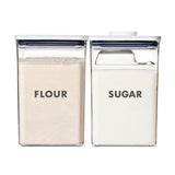 2-Piece Prelabeled POP Container Set with Scoop F2