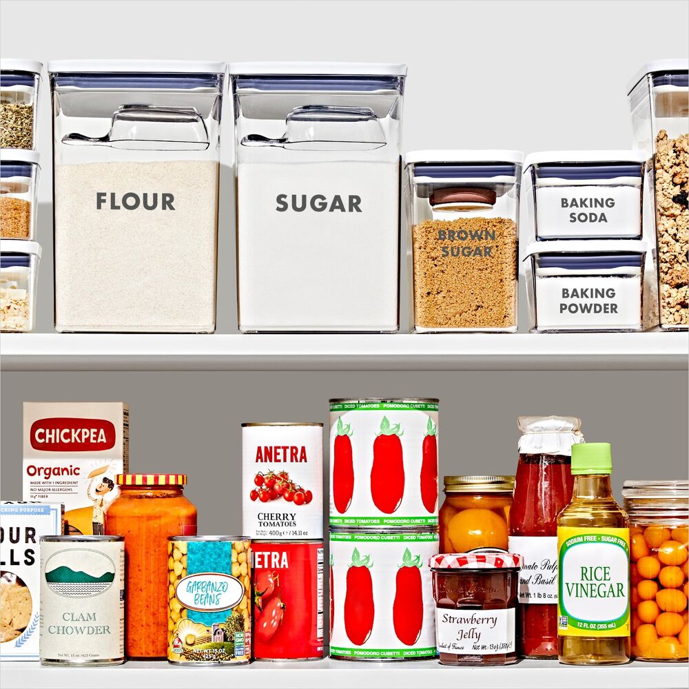 2-Piece Prelabeled POP Container Set with Scoop F2