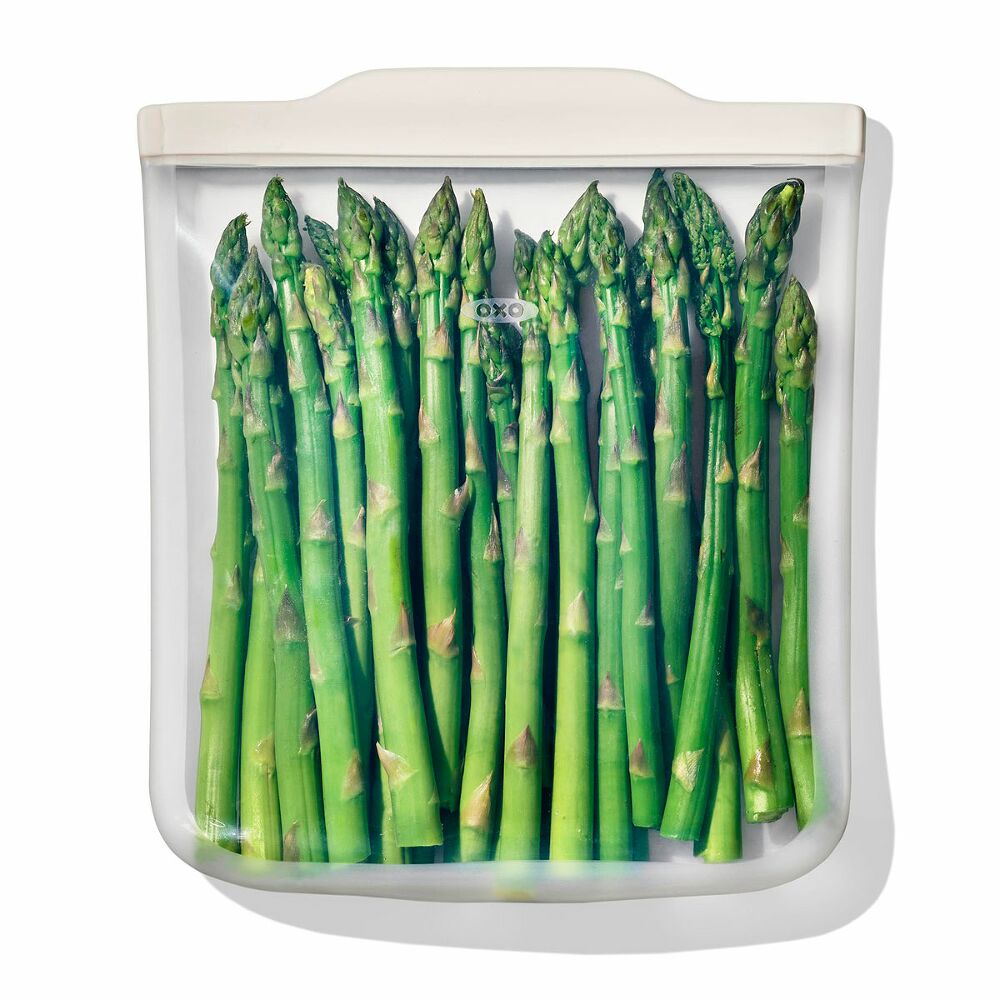 Silicone Reusable Bag - Half Gallon Bag (64 oz) - Oat L6
