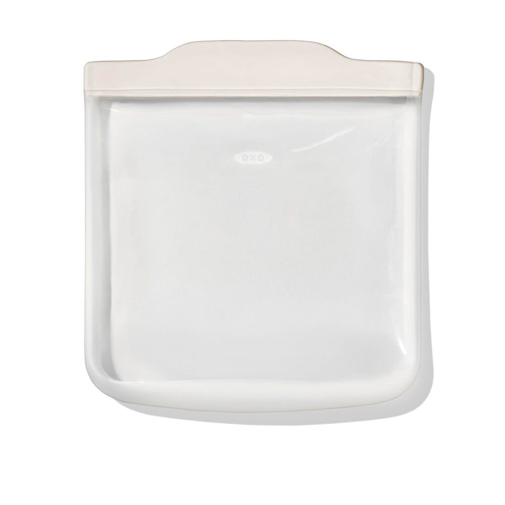Silicone Reusable Bag - Sandwich Bag (28 oz) - Oat P8