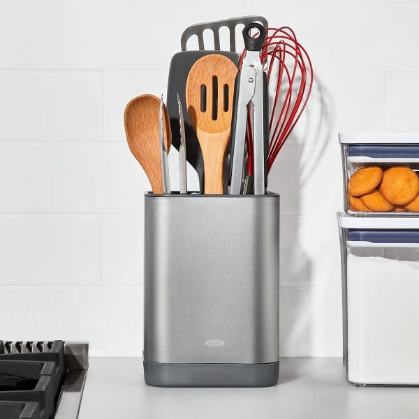 Adjustable Stainless Steel Utensil Holder - Small B5