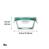 Smart Seal 8-Piece1 Cup Glass Round Container Set P3