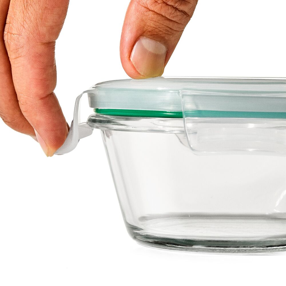 Smart Seal 8-Piece1 Cup Glass Round Container Set U7