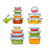 30-Piece Smart Seal Container Set - Arctic Blue R4