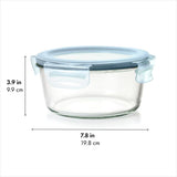 Smart Seal 7-Cup Glass Round Container - Arctic Blue L4