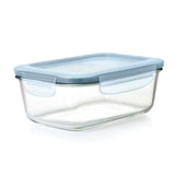 Smart Seal 8-Cup Glass Rectangle Container - Arctic Blue C9
