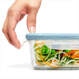 Smart Seal 3.5-Cup Glass Rectangle Container - Arctic Blue Y9