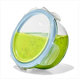 Smart Seal 1-Cup Glass Round Container - Arctic Blue Q4