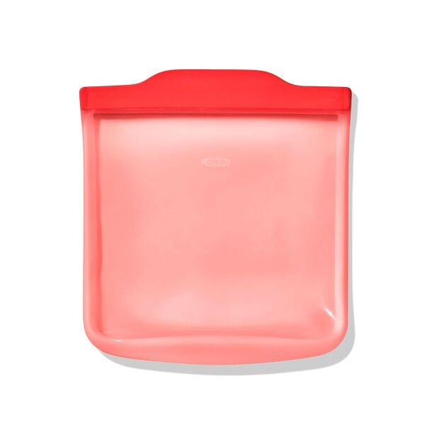 Silicone Reusable Bag - Sandwich Bag (28 oz) - Watermelon E6