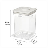 OXO Pet POP Container with Scoop — Big Square Medium — 4.4 Qt/4.2 L D0