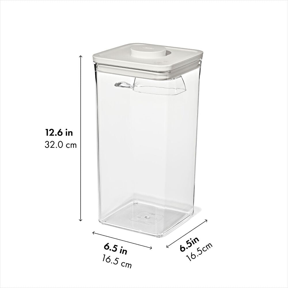 POP Container with Scoop — Big Square Tall — 6 Qt/5.7 L S2