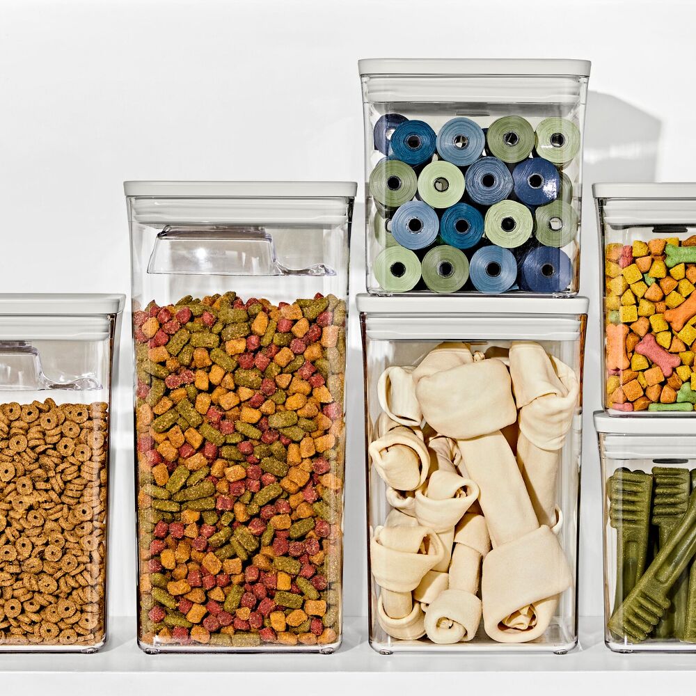 OXO Pet POP Container — Small Square Short — 1.1 Qt/1 L S4